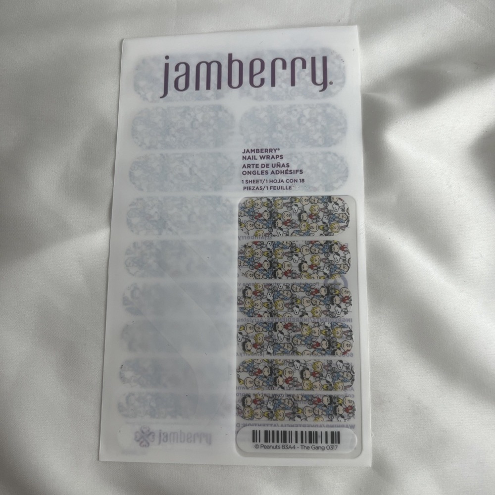 Jamberry Nail Wrap Peanuts‎ Charlie Brown The Gang 0317